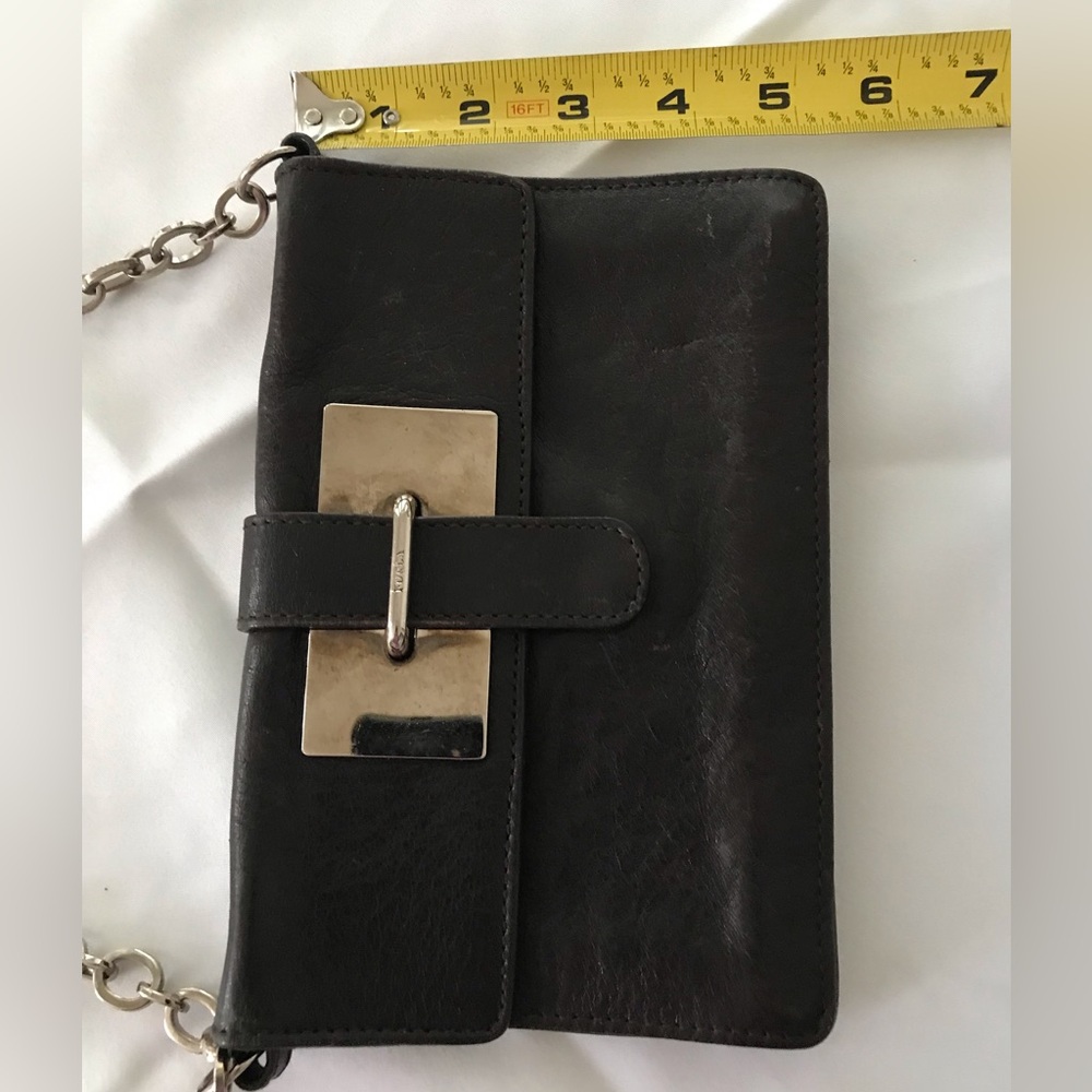 Furla  vintage leather mini bag w/ chain - Picture 10 of 12